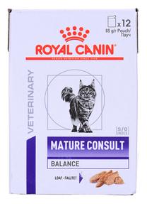 Mitrā kaķu barība Royal Canin Veterinary Mature Consult, vistas gaļa, 0.085 kg, 12 gab.