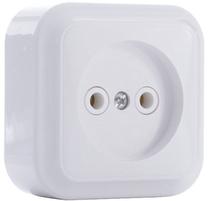 Розетка Okko Vika PA16-255 51369679, без заземления, белый цв.