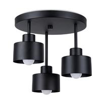 Valgusti lagi Sollux Savar 3 SL.1131, E27, 3 x 60 W, must v. / must v.