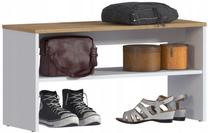 Batų dėžė Tuckano July, ąžuolo/balta, 88 cm x 33 cm x 45 cm