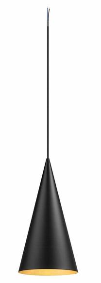 Valgusti rippuv SLV Magico 20 1008502, E27, 1 x 10 W, kuldne v./must v. / must v., 21 x 43 cm
