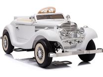 Bērnu elektroauto Lean Toys Mercedes 540K, balta krās.