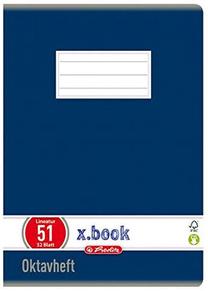 Sąsiuvinis Herlitz X.Book, linijomis, A6, 32 lapų, Mėlyna sp.