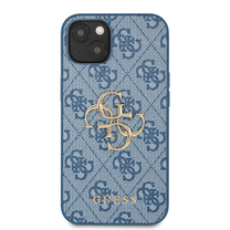 Telefono dėklas Guess 4G Metal Logo for iPhone 13 Mini, mėlyna sp., Apple