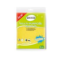 Šluostė, universali Okko 9208, geltona sp., mikropluoštas, 5 vnt.
