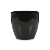 Gėlių vazonas Scheurich 920/25 SCHWARZ GLZD, keramika, Ø 25 cm, juoda sp.