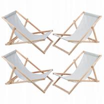 Õuetoolide komplekt Woodok, pruun v./hall v., 119 cm x 60 cm, 4 tk.