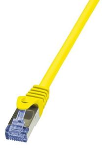 Laidas Logilink Patch CAT 6A 10G S/FTP PrimeLine RJ-45 8P8C, RJ-45 8P8C, 0.25 m, geltona sp.