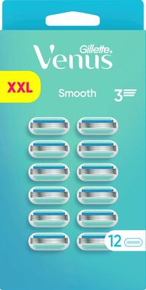 Skuvekļa Maināmas Asmeņu Kasetnes Gillette Venus Smooth 82122000, 12 gab