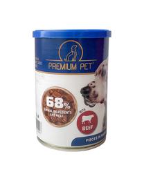 Влажный корм для собак Premium Pet, говядина, 0.415 кг