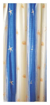 Dušas aizkars Gedy Stelle Marine CO112100, zila krās./dzeltena krās., 200 cm x 120 cm