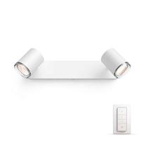 Šviestuvas sieninis Philips Hue Adore Hue 915005631001, GU10, 2 x 5.5 W, balta sp. / balta sp.