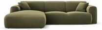 Kampinė sofa Cosmopolitan Design Nolio, šviesiai žalia sp., kairinė, 170 x 260 cm x 72 cm