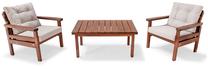 Lauko baldų komplektas Kalune Design Milan 11S, pilka sp./ruda sp., 1-2 vietų