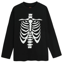 Krekls ar garām piedurknēm, klasisks, zēniem Cool Club Skeleton CCB2721956, melna krās., 134 cm