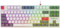 Laidinė žaidimų klaviatūra Krux Atax Pro Atax Pro RGB Creator Retro Gateron Yellow, EN, balta sp.