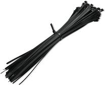 Кабельные органайзеры Qoltec Reusable Self-Locking Cable Ties, 350 x 7.2 мм, 100 шт., черный цв.