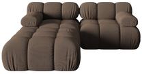 Modulinė sofa Micadoni Bellis 3d Son40, ruda sp., 188 x 188 cm x 64 cm
