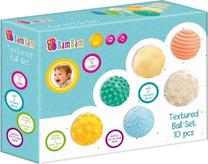 Lavinimo žaislas BamBam Textured Balls, įvairių spalvų, 10 vnt.