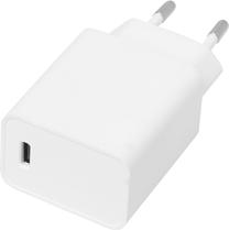 Telefono įkroviklis Estuff, USB Type C/AC, balta sp., 18 W