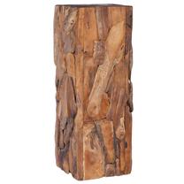 Kavos staliukas VLX 288807, ruda sp., 30 cm x 30 cm x 80 cm