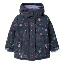 Ziemas jaka, klasisks ar siltinājumu, meitenēm Cool Club COG2712637, daudzkrāsaina/grafīta krās., 110 cm