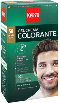 Matu krāsa Kerzo Gel-Cream Color, gaiši brūna krās., 50, 60 ml