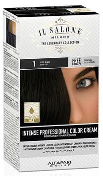 Kраска для волос Il Salone Intense Professional, pure black цв., 1, 153 мл