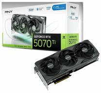 Видеокарта PNY GeForce RTX 5070 Ti Triple Fan Plus OC, 16 ГБ, GDDR7