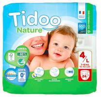 Sauskelnės Tidoo, 4 dydis, 18 kg, 24 vnt.