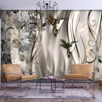 Fototapetas Artgeist Hummingbirds On The Wave (Brown) SFT1656SAM, 70 cm x 70 cm