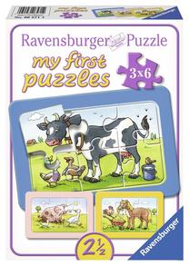 Dėlionė 3in1 Ravensburger Pets 065714, 17 cm x 11 cm, 18 vnt., įvairių spalvų