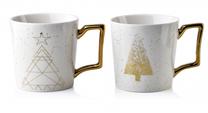 Puodelis AffekDesign Santa Lila HTPL0387, aukso sp./balta sp., 0.4 l