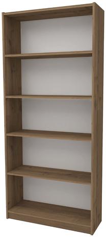 Knygų lentyna Kalune Design Manolya, ruda sp., 180 cm x 28 cm x 80 cm