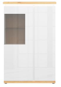 Vitrina Laval S474-REG1D1W-BIP/DDZN/BIP, ruda sp./balta sp., 42.5 cm x 96.5 cm x 149 cm