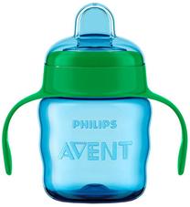 Puodelis su snapeliu Philips Avent Easy slip, 200 ml, 6+ mėn., silikonas/polipropilenas (pp), žalia sp.