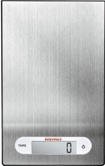 Elektroniski virtuves svari Soehnle Shiny Steel, nerūsējošā tērauda krās.