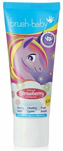 Dantų pasta Brush-baby Strawberry, braškių skonio, 50 ml