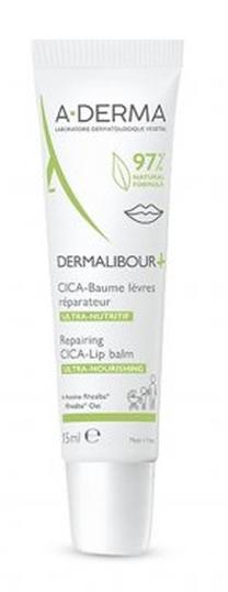Lūpų balzamas A-Derma Dermalibour+ Repairing Cica-Lip Balm, 15 ml, -