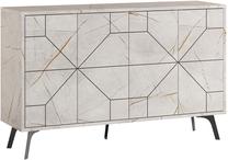 Konsoles galds Kalune Design Dune, melna krās./pelēka krās., 123 cm x 35 cm x 77.4 cm