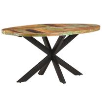 Stalas VLX, ruda sp./juoda sp., 160 cm x 90 cm x 75 cm