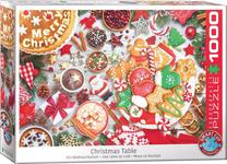 Dėlionė Eurographics Christmas Table, 48.9 cm x 67.3 cm, 1000 vnt., įvairių spalvų