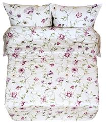 Пододеяльник Rustilė Warmth 6062, белый цв./зеленый цв./розовый цв., 220 см x 210 см