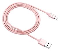 Telefono įkroviklis Canyon Braided, USB 2.0 Type A/Apple Lightning, 100 cm, rožinė sp.