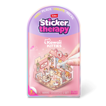 Daugkartinio naudojimo lipdukų knygelė, su lipdukais Zuru Sticker Therapy Kawaii Kitties, įvairių spalvų