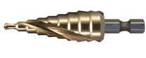Pakopinis grąžtas Makita D-40179, metalas, hss-tin, hex, 4-12 mm x 6.5 cm