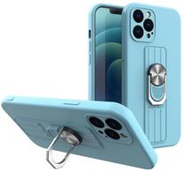 Telefona vāciņš Hurtel Ring Case, gaiši zila krās., Apple