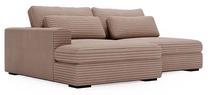 Kampinė sofa - lova Polak Meble Leida, ruda sp., kairinė, 232 x 158 cm x 80 cm