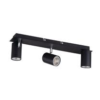 Lampa griesti Kanlux, GU10, 3 x 10 W, melna krās. / melna krās.