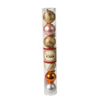 Eglutės žaisliukų rinkinys Christmas Touch N4B/4007-3, įvairių spalvų, 4 cm, plastikas, 7 vnt.